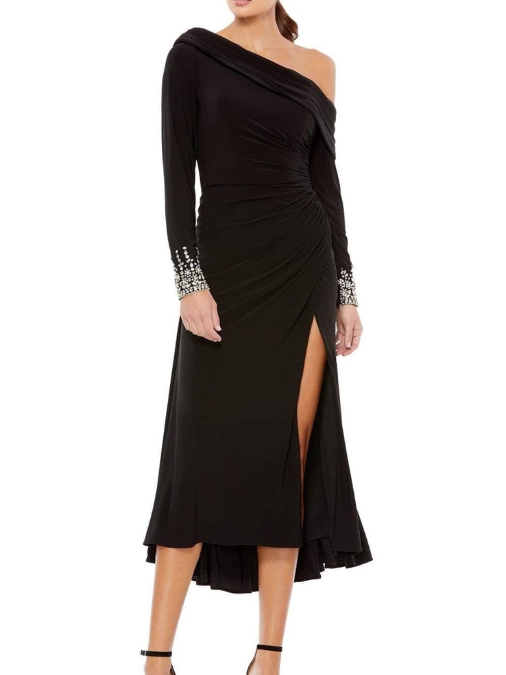 Ieena for Mac Duggal - 26485 One-Shoulder Ruched Cocktail Dress